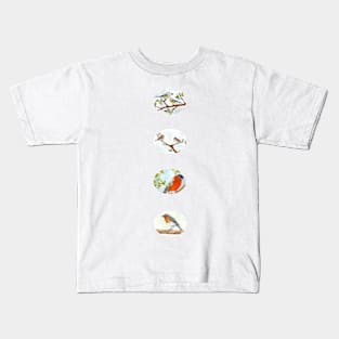 Birds, different motives Kids T-Shirt